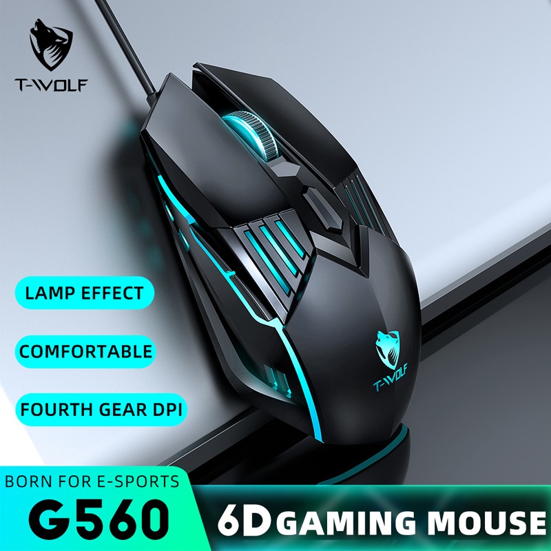Souris Gamer Filaire T-WOLF G560 - Noir - Image 4