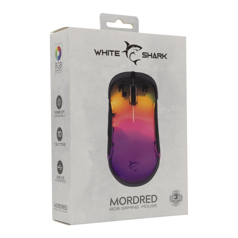 Souris Gamer Filaire WHITE SHARK MORDRED GM-5017 - Noir - Image 6
