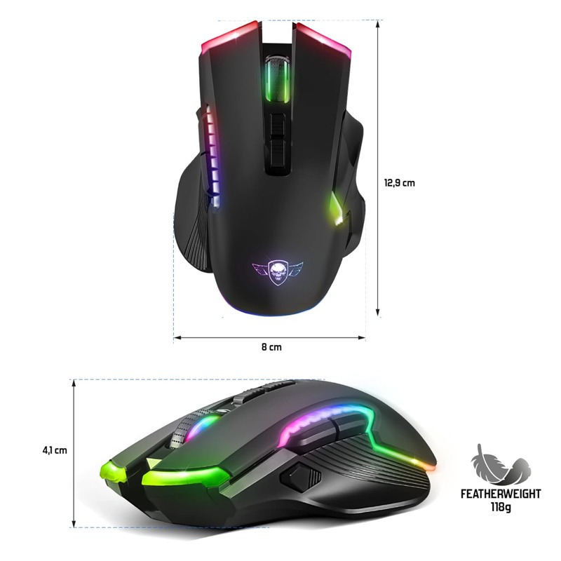 Souris Gamer Sans Fil Spirit of Gamer Elite M70 RGB- Noir - Image 4