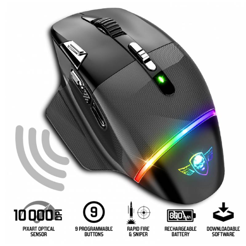 Souris Gamer Sans Fil SPIRIT OF GAMER XPERT-M800 RGB - Noir - Image 3