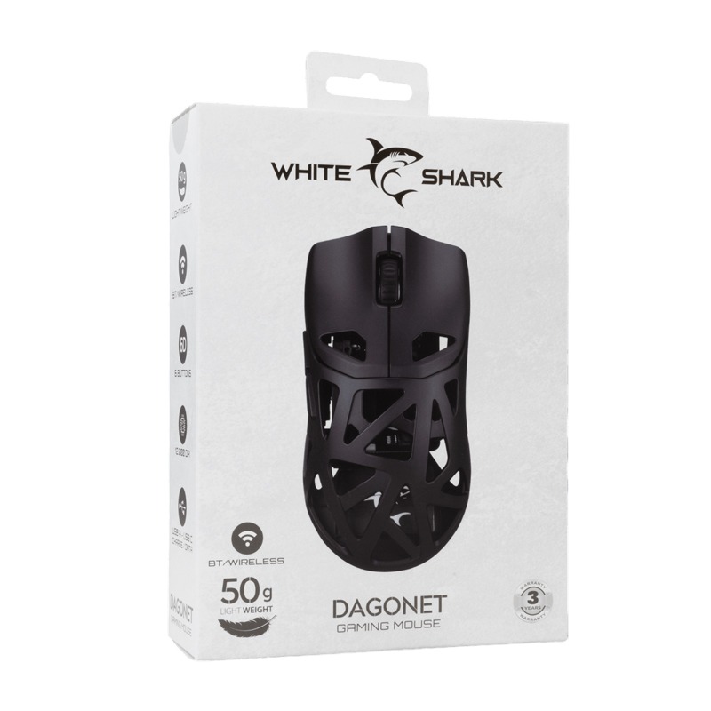 Souris Gamer Sans Fil WHITE SHARK DAGONET WGM-5019BLK - Noir - Image 6
