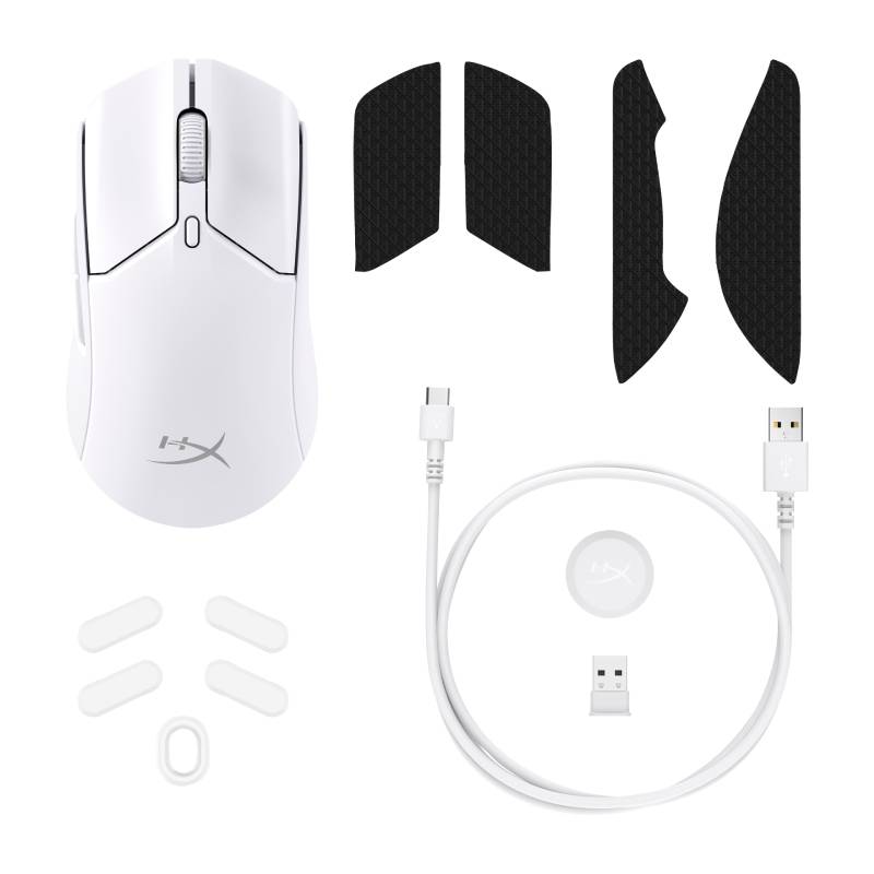 Souris gaming sans fil HyperX Pulsefire Haste 2 - Blanc - Image 6