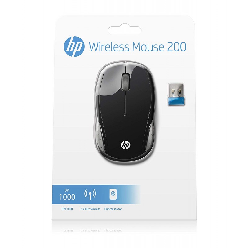 Souris Optique HP  sans Fil 200 - Noir (X6W31AA) - Image 4