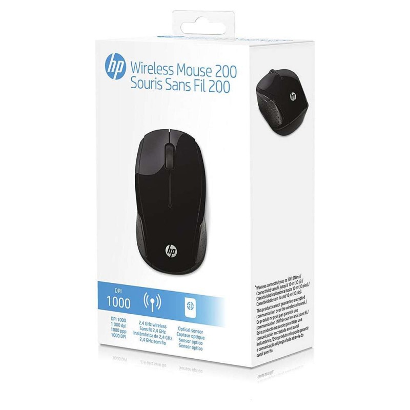 Souris Optique HP  sans Fil 200 - Noir (X6W31AA) - Image 5