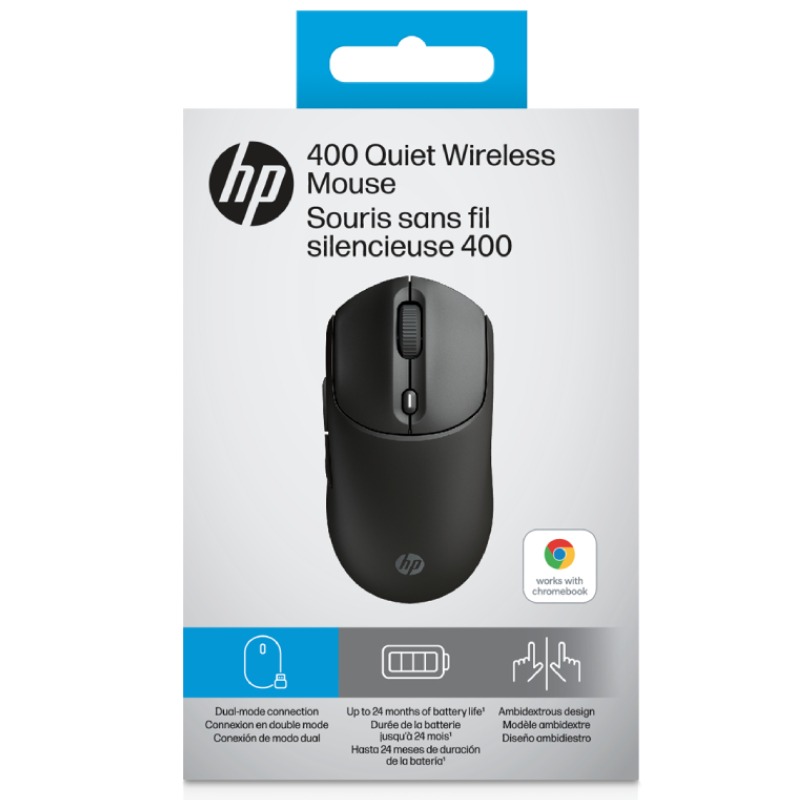 Souris HP sans Fil 400 Silencieuse AZ7B2AA - Noir - Image 6