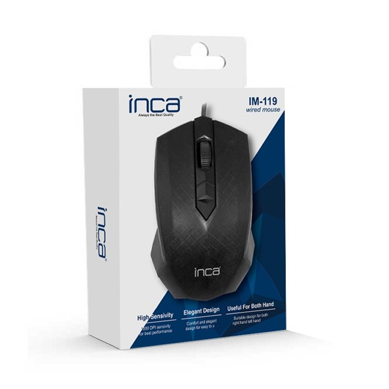 Souris Optique Filaire INCA IM-119 - Noir - Image 3
