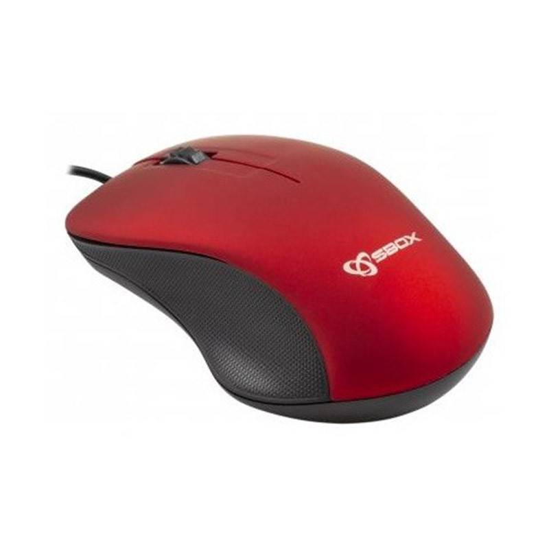 Souris Optique Filaire SBOX M-958R - Rouge - Image 2