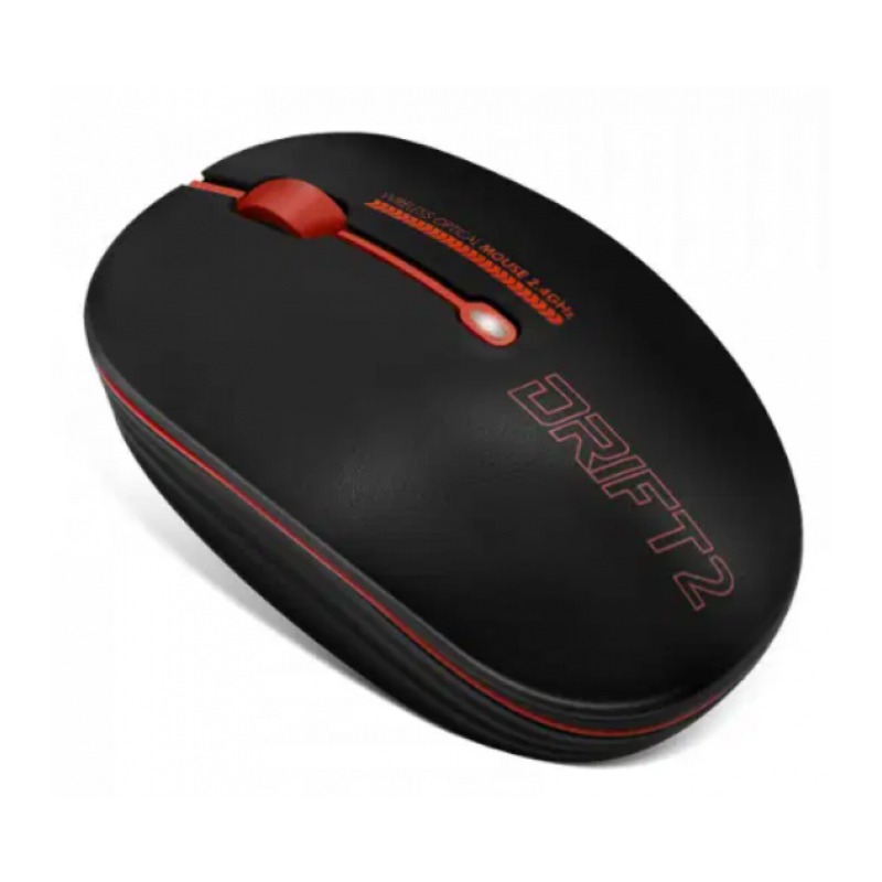 Souris Sans Fil ADVANCE DRIFT 2 - Noir&Rouge - Image 2