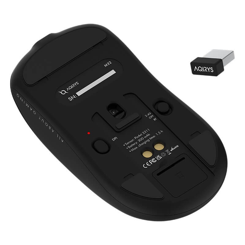 Souris Sans Fil Gamer AQIRYS M32 - Noir - Image 5