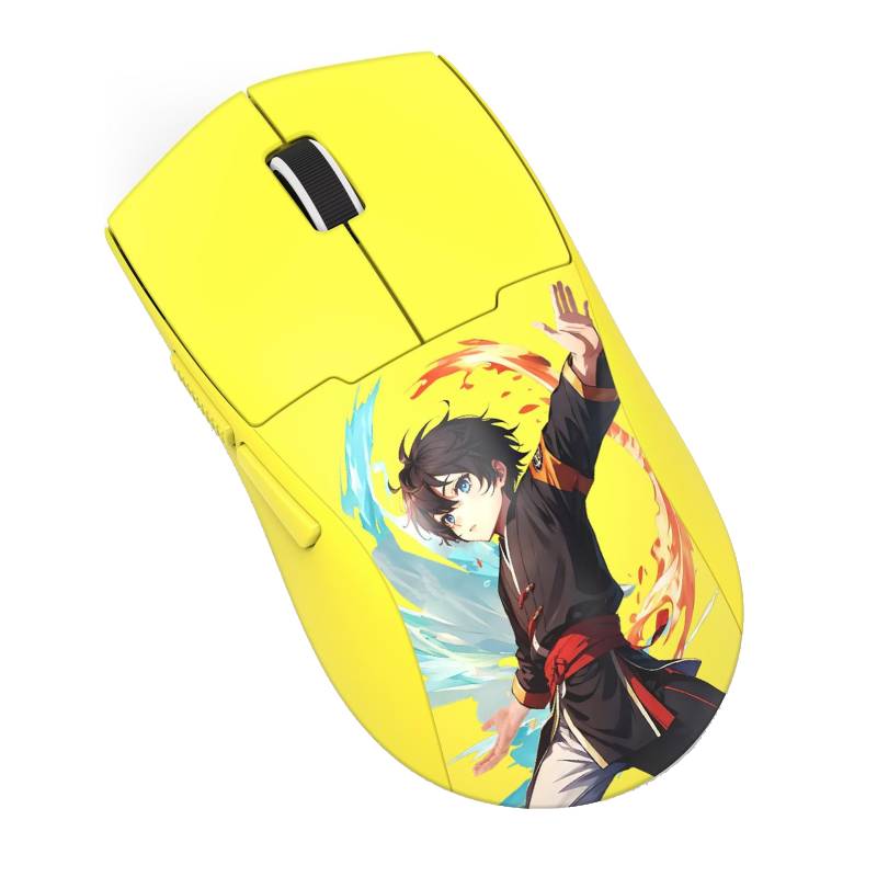 Souris Sans Fil Gamer Redragon K1ng Max - Jaune - Image 2