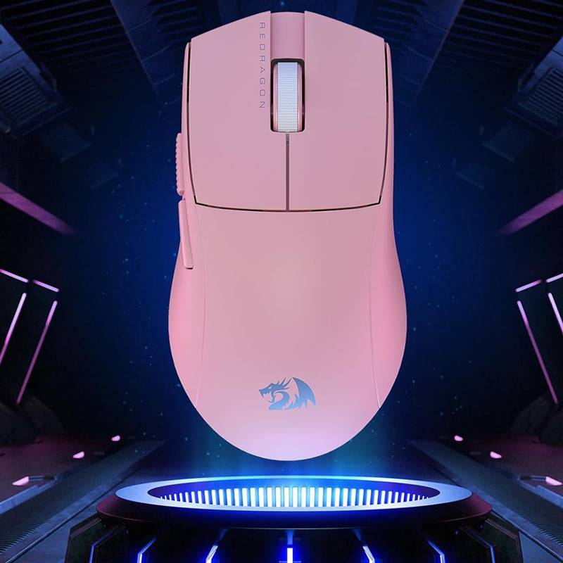 Souris Sans Fil Gamer Redragon k1ng pro 1k - Rose - Image 3