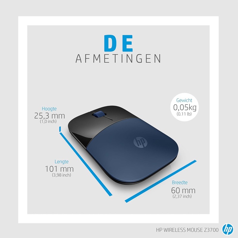 Souris sans fil HP Z3700 - Bleu  - Image 4