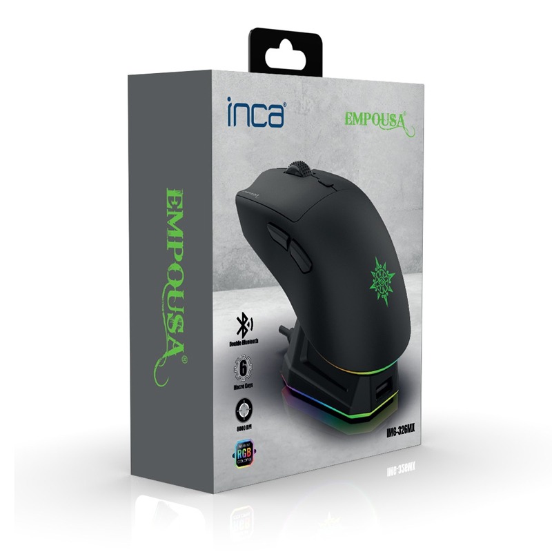 Souris Sans Fil INCA IMG-326MX Programmable Rechargeable - Noir - Image 9