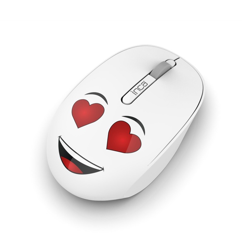 Souris Sans Fil INCA IWM-245RB Avec Design - Blanc - Image 2