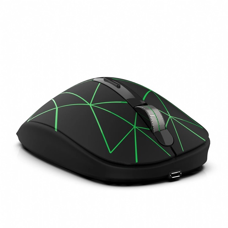 Souris Sans Fil INCA IWM-551 Rechargeable RGB  - Noir&Vert - Image 3