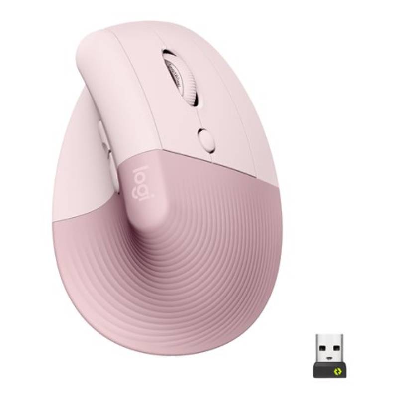 Souris Sans Fil Logitech Ergonomique Droite - Rose