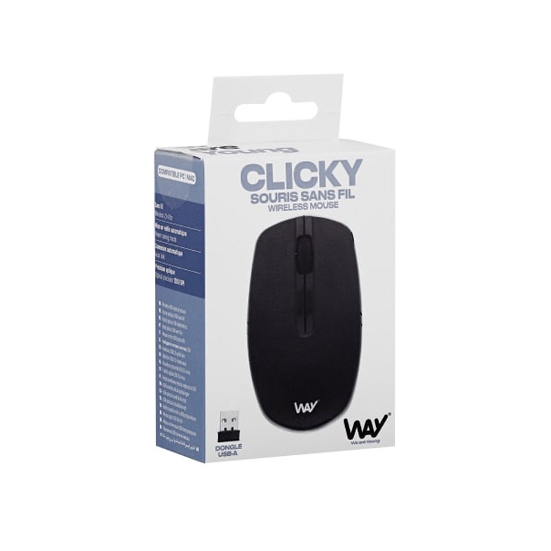 Souris Sans Fil TNB CLICKY WMS2UW - Noir - Image 6