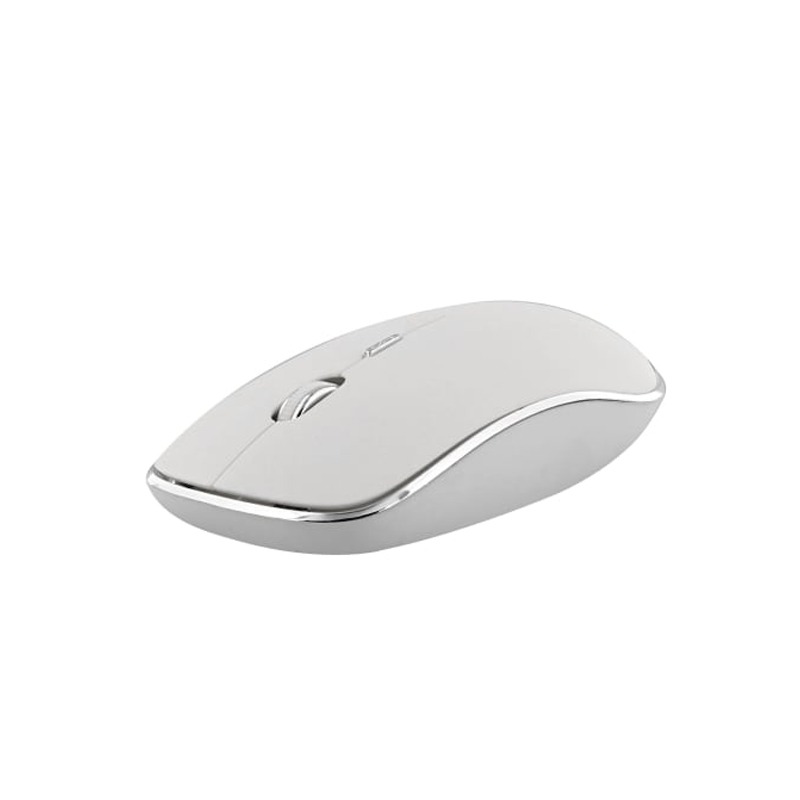 Souris Sans Fil TNB silent click RUBBY MWRUBBY1 - Blanc&Silver - Image 2