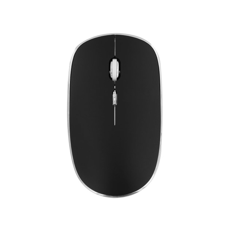 Souris Sans Fil TNB silent click RUBBY MWRUBBY2 - Noir&Silver