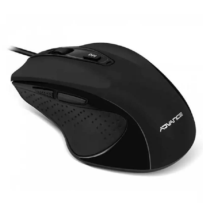 ADVANCE S-6D-BK souris Droitier USB Type-A Optique 1000 DPI, Photo boutique MyTek chez MyTek