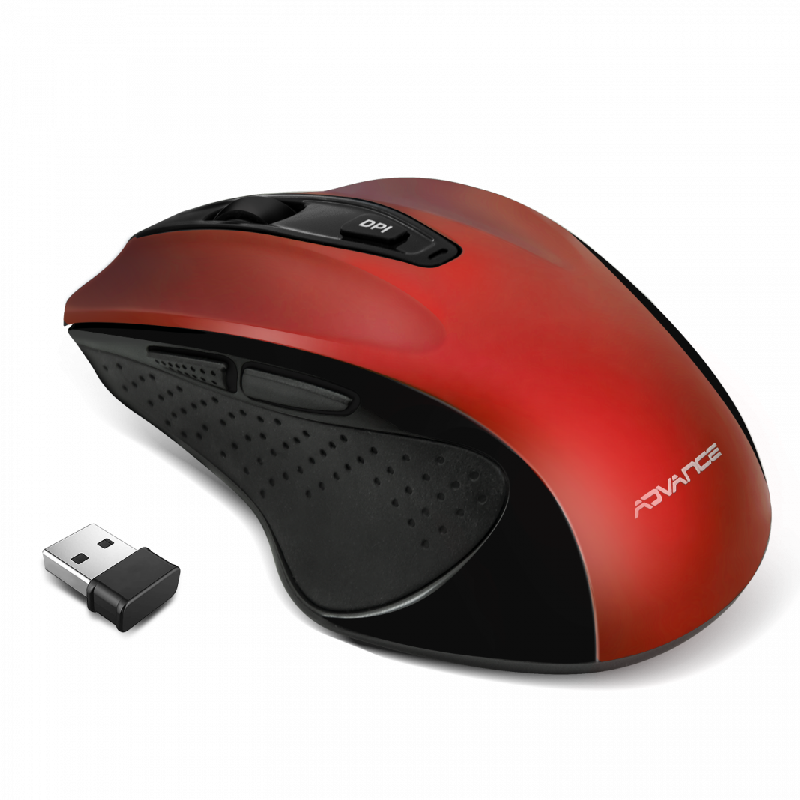 Souris Sans Fil ADVANCE Shape 6D- Rouge, Photo boutique MyTek chez MyTek