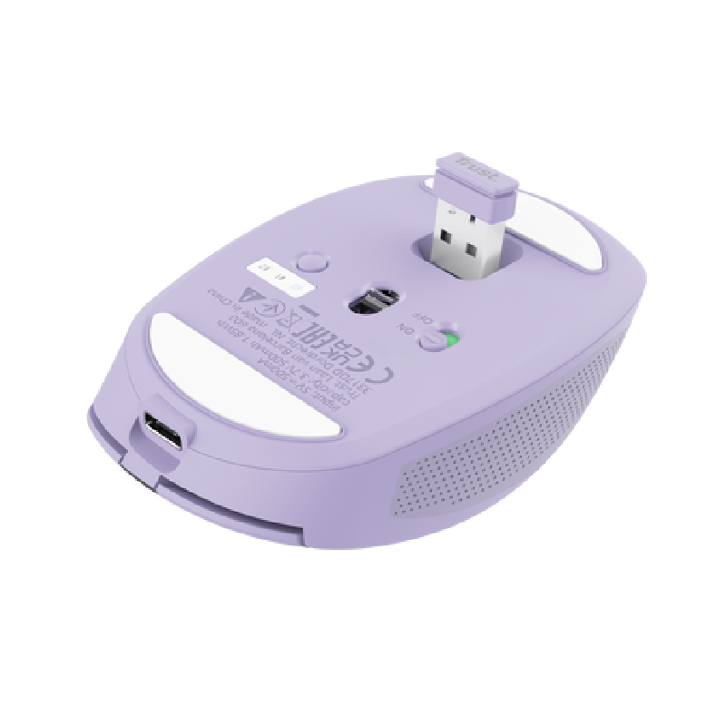 Souris Sans Fil TRUST Ozaa Multi-Appareils Avec Clic silencieux - Violet - Image 5