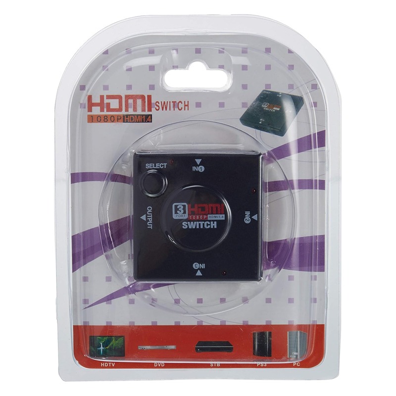 Splitter 3 Ports HDMI SWITCH-3P - Noir - Image 2