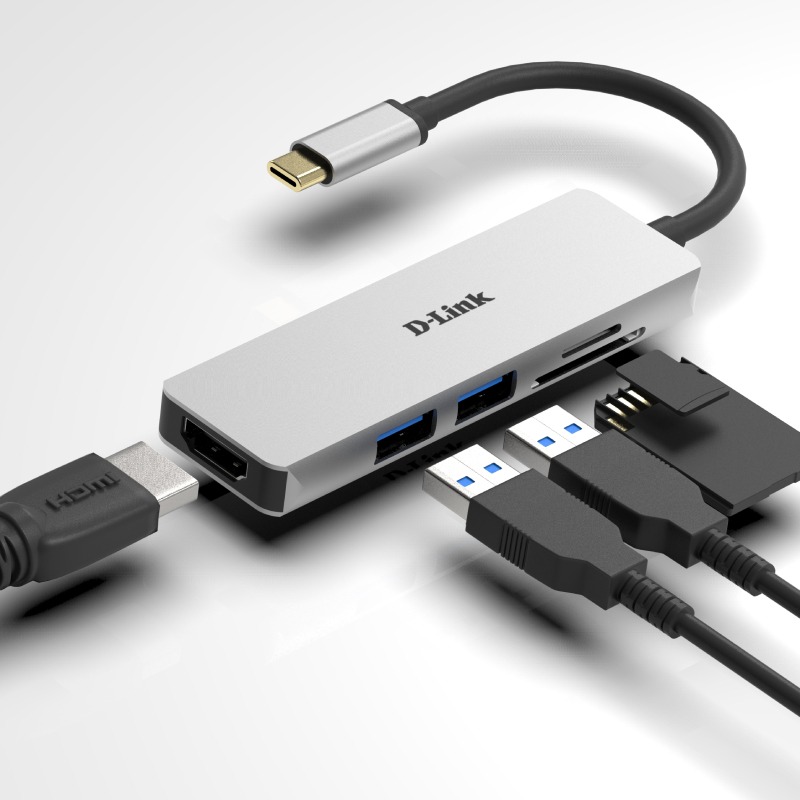 Station d'accueil D-Link Hub USB Type C 5 En 1 (DUB-M530) - Image 3