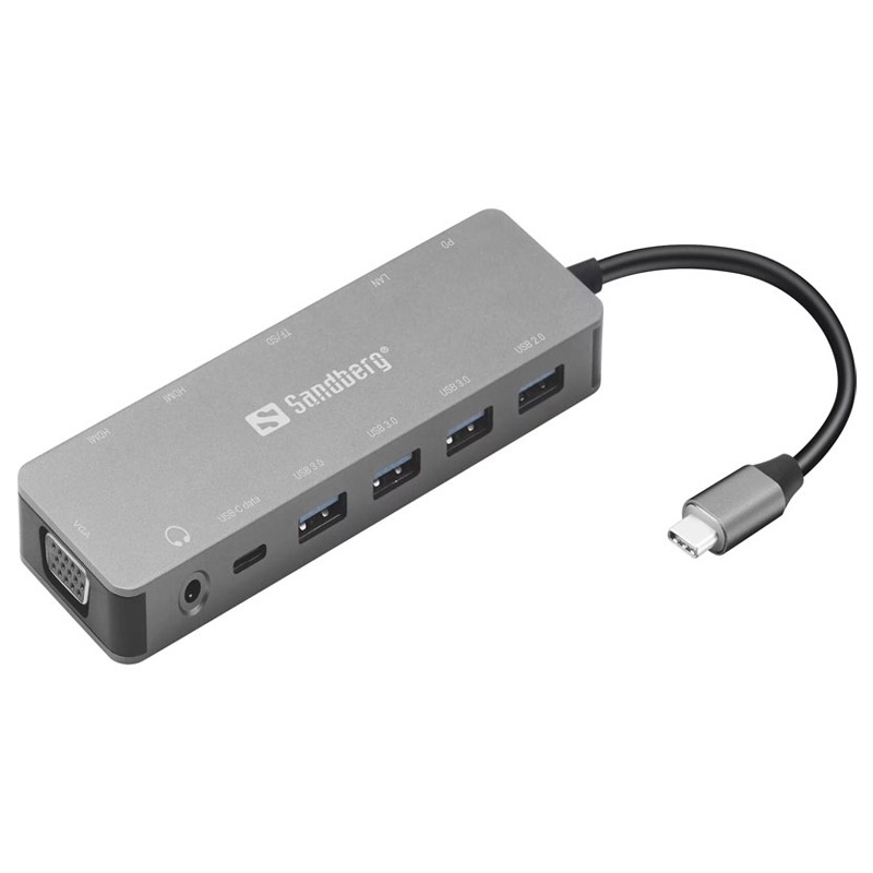 Sandberg USB-C 13-in-1 Travel Dock, Photo boutique MyTek chez MyTek