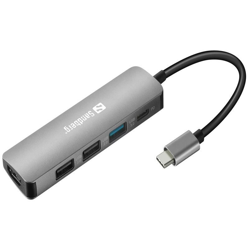 Sandberg USB-C Dock HDMI+3xUSB+PD 100W, Photo boutique MyTek chez MyTek