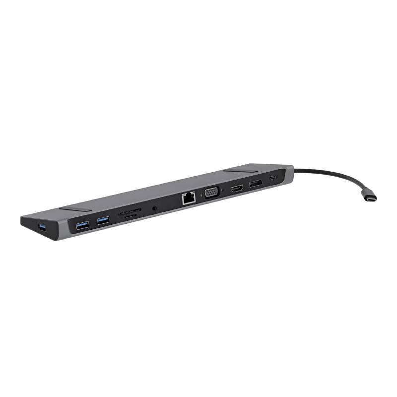Station d’accueil TNB DSMST12 triple ecran 11 en 1 - Aluminium