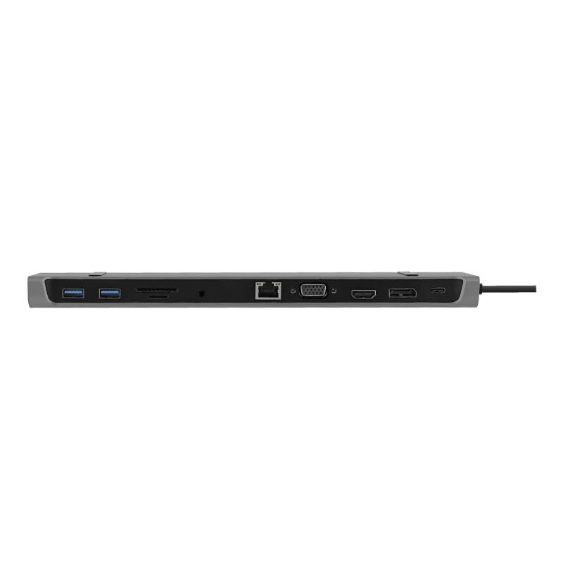 Station d’accueil TNB DSMST12 triple ecran 11 en 1 - Aluminium - Image 2