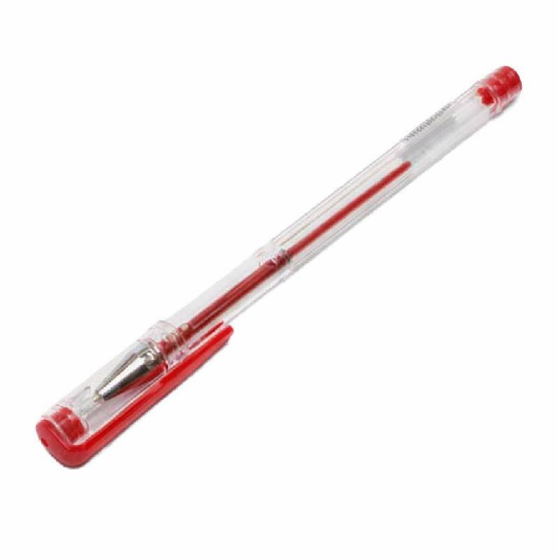Stylo P40 Transparent Couleur Rouge (404212)