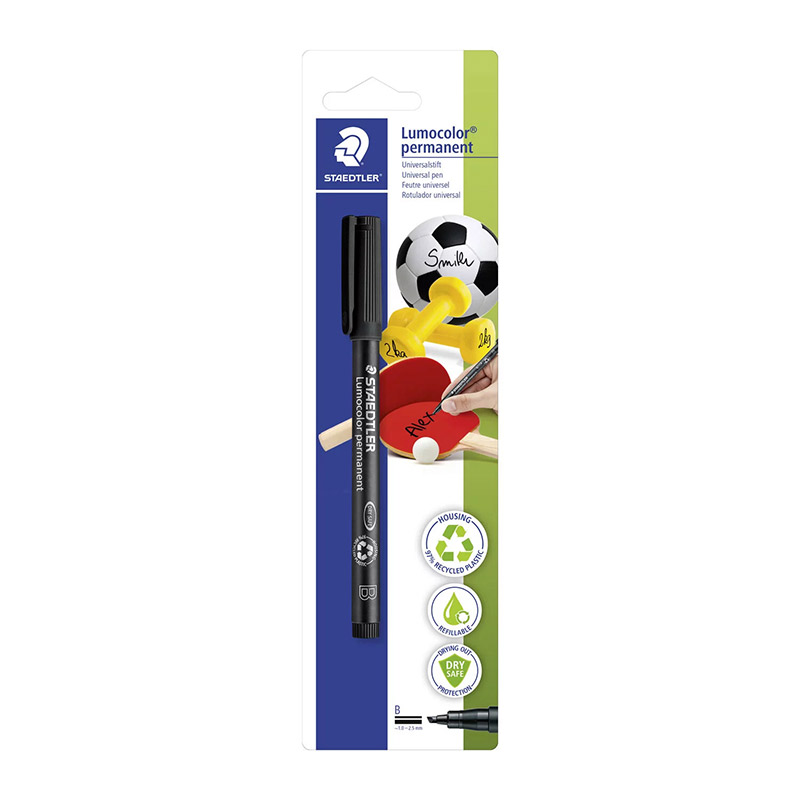 Stylo STAEDTLER Lumocolor permanent universel B Noir 