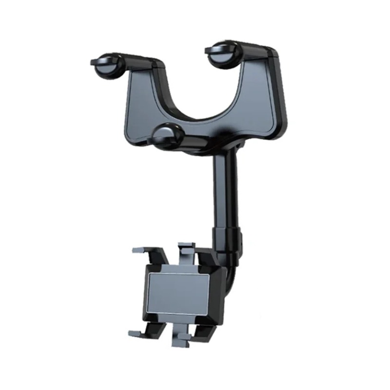 Support 360° Téléphone Pour Rétroviseur de Voiture - Noir