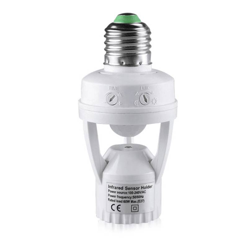 Support Ampoule E27 Intelligent avec Capteur de Mouvement