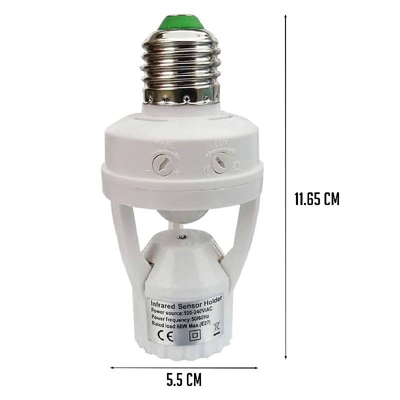 Support Ampoule E27 Intelligent avec Capteur de Mouvement - Image 5