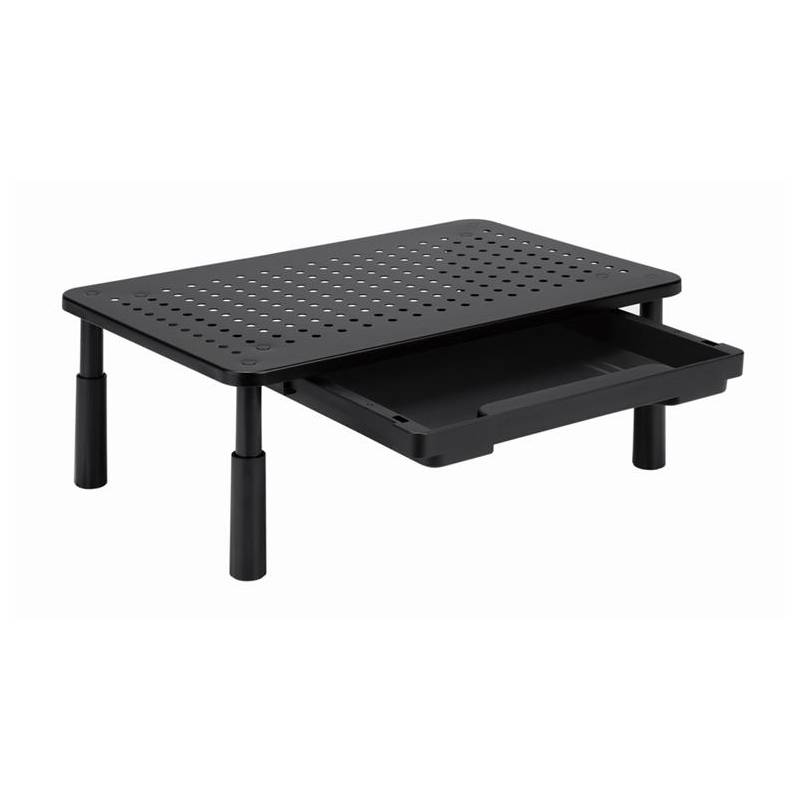 Support D'écran Réglable GEMBIRD Avec Tiroir Rectangle - Noir - Image 2