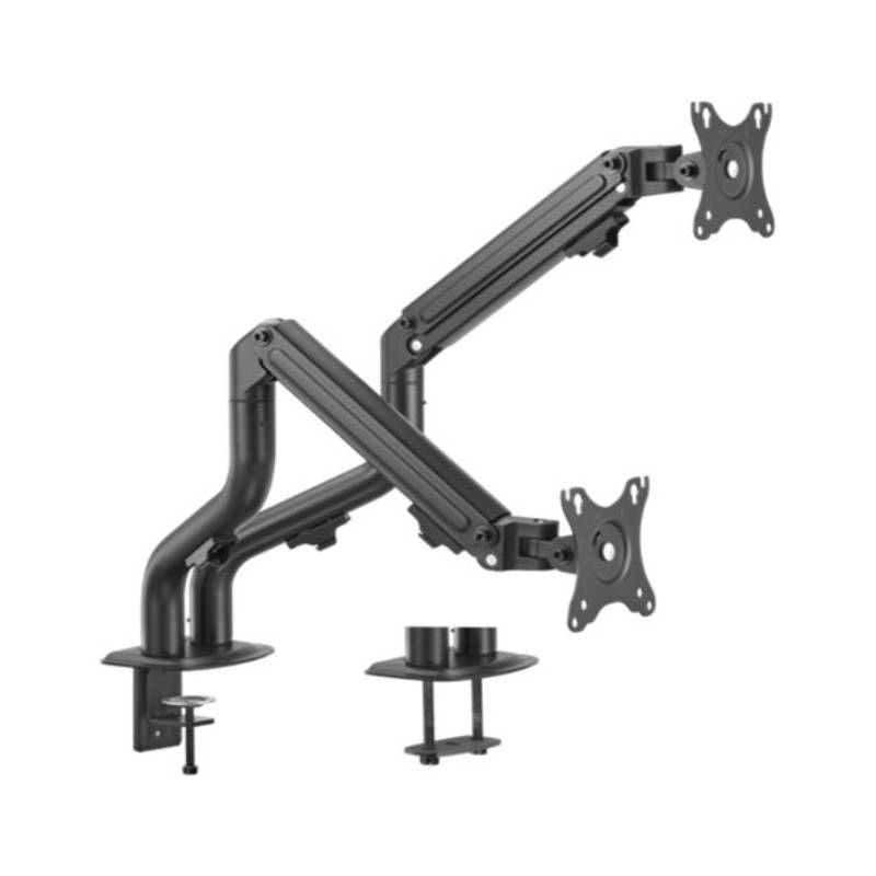 Support De Bureau GEMBIRD MA-DA2-02 Pour 2 Écrans 17"-32" - Noir