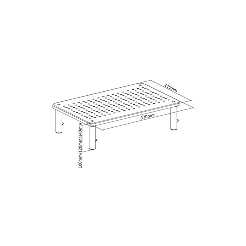 Support De Bureau GEMBIRD Pour Moniteur - Noir - Image 4