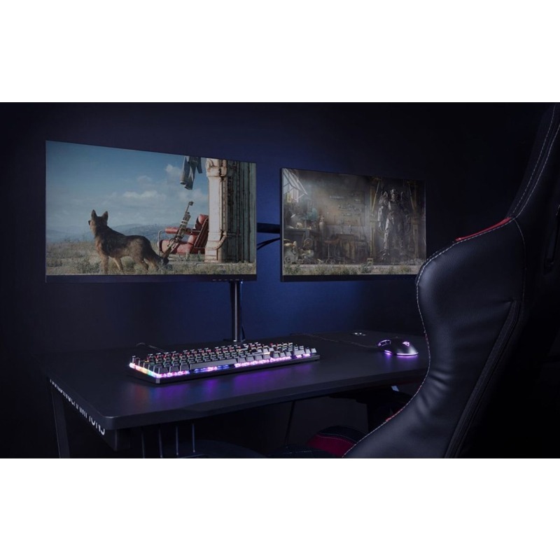 Support de Bureau TRUST GXT 1120 Pour 2 Moniteurs - Noir - Image 6