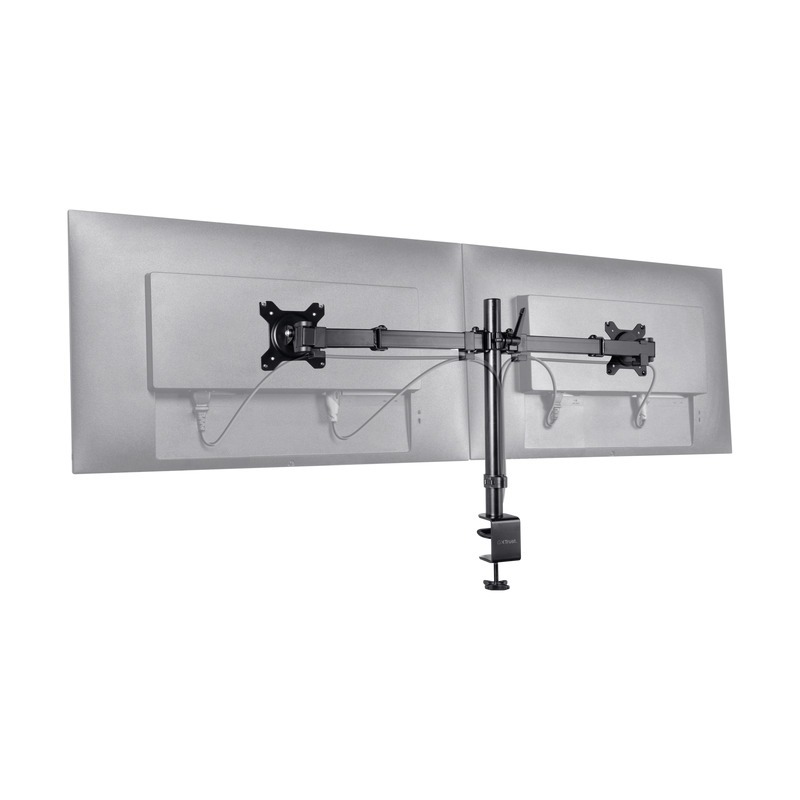Support de Bureau TRUST GXT 1120 Pour 2 Moniteurs - Noir - Image 5