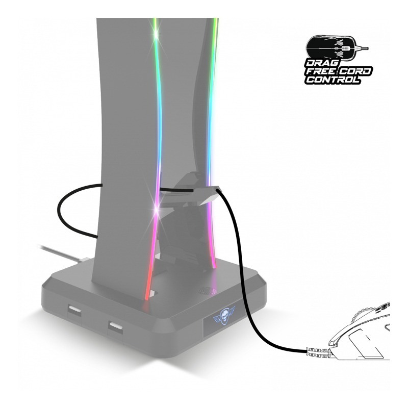 Support de casque SPIRIT OF GAMER STD1 RGB - Noir - Image 3