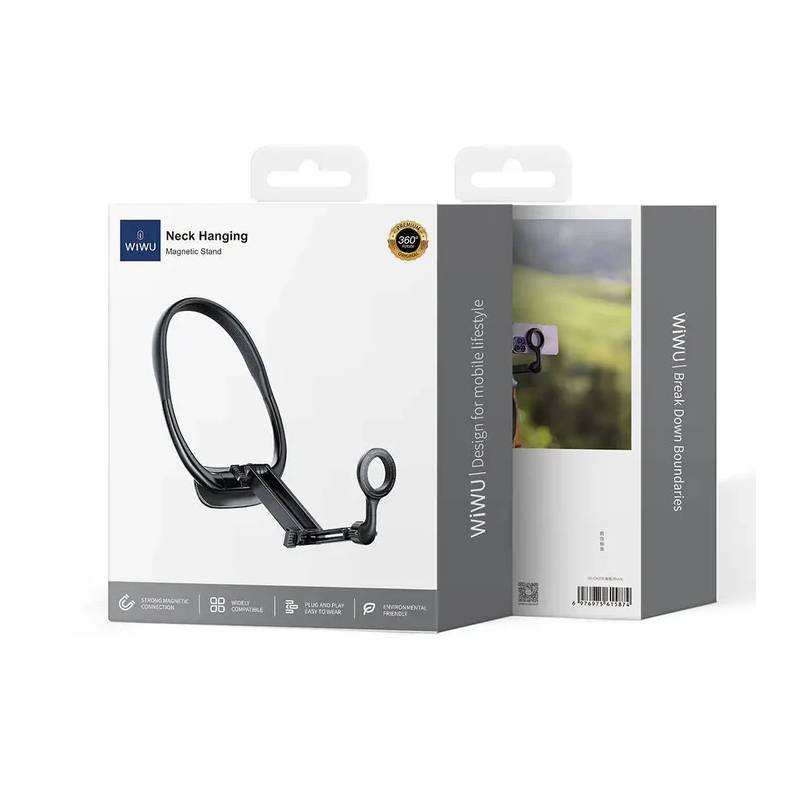 Support de Téléphone Magnétique WIWU CH320 Pour Cou - Noir - Image 6