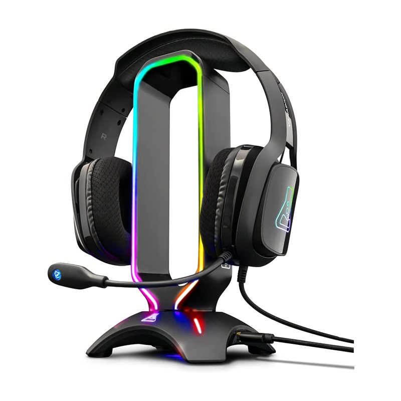Support G-LAB K-STAND RADON RGB Pour Casque Gamer - Noir - Image 4