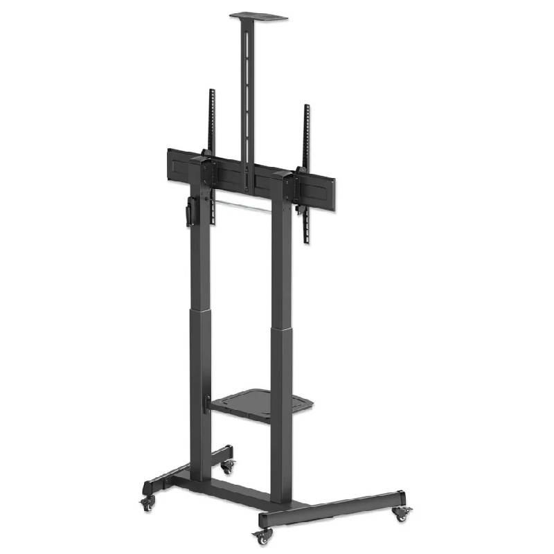 Support Mobile MANHATTAN Avec Roulettes Pour TV 60" - 120" - Noir - Image 3