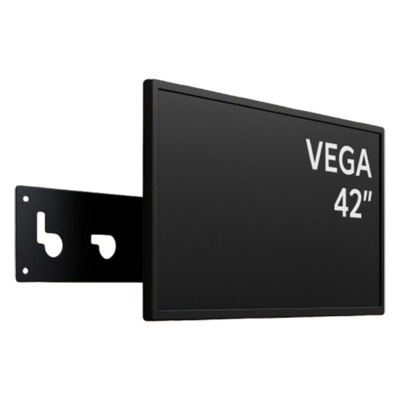 Support Mural Fixe Pour TV VEGA 42 pouces - Noir
