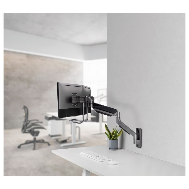 Support Mural Mobile GEMBIRD MA-WA2-02 Pour 2 Écrans 17"- 32" - Image 8
