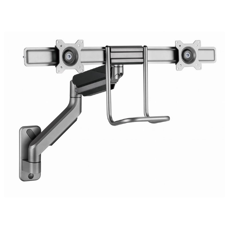 Support Mural Mobile GEMBIRD MA-WA2-02 Pour 2 Écrans 17"- 32"