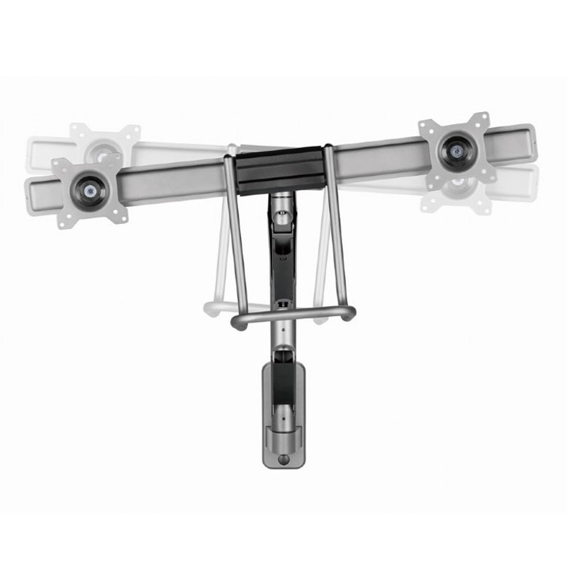 Support Mural Mobile GEMBIRD MA-WA2-02 Pour 2 Écrans 17"- 32" - Image 2